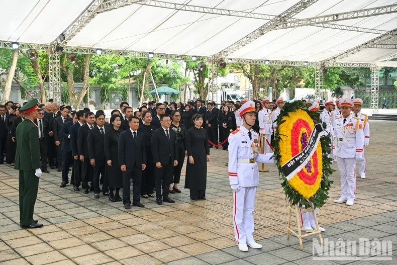 Đoàn Hội Nhà báo Việt Nam viếng Tổng Bí thư Nguyễn Phú Trọng. (Ảnh: Nhandan.vn) Đoàn Hội Nhà báo Việt Nam viếng Tổng Bí thư Nguyễn Phú Trọng. (Ảnh: Nhandan.vn)