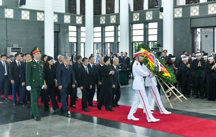Đoàn Thông tấn xã Việt Nam viếng Tổng Bí thư Nguyễn Phú Trọng. (Ảnh: Nhandan.vn) Đoàn Thông tấn xã Việt Nam viếng Tổng Bí thư Nguyễn Phú Trọng. (Ảnh: Nhandan.vn)