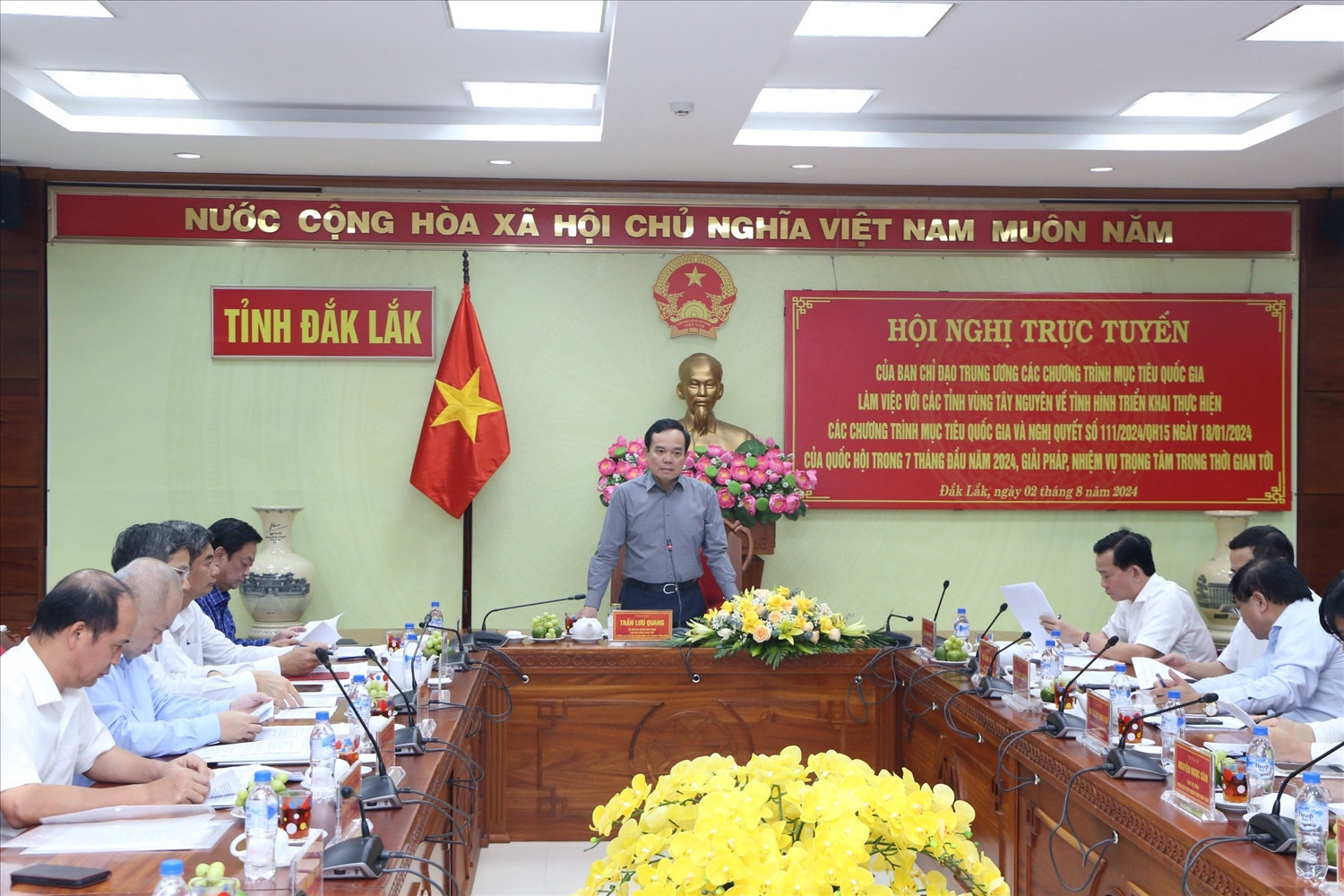 Phó Thủ tướng Chính phủ Trần Lưu Quang phát biểu tại Hội nghị
