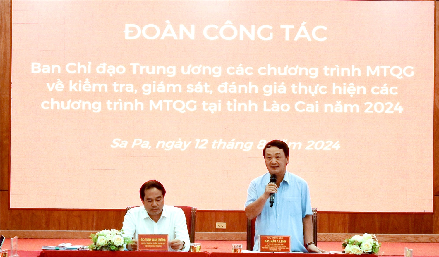 Uỷ viên Ban Chấp hành Trung ương Đảng, Bộ trưởng, Chủ nhiệm Ủy ban Dân tộc Hầu A Lềnh - Phó Trưởng Ban Chỉ đạo Trung ương các Chương trình mục tiêu quốc gia (MTQG) giai đoạn 2021 - 2025 phát biểu tại buổi làm việc Uỷ viên Ban Chấp hành Trung ương Đảng, Bộ trưởng, Chủ nhiệm Ủy ban Dân tộc Hầu A Lềnh - Phó Trưởng Ban Chỉ đạo Trung ương các Chương trình mục tiêu quốc gia (MTQG) giai đoạn 2021 - 2025 phát biểu tại buổi làm việc