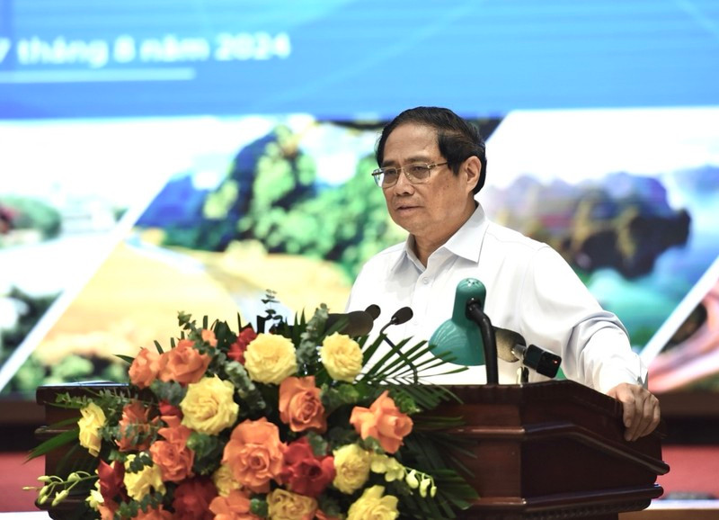 Thủ tướng Phạm Minh Chính phát biểu ý kiến kết luận Hội nghị Hội đồng điều phối vùng đồng bằng sông Hồng lần thứ tư. (Ảnh: Trần Hải) Thủ tướng Phạm Minh Chính phát biểu ý kiến kết luận Hội nghị Hội đồng điều phối vùng đồng bằng sông Hồng lần thứ tư. (Ảnh: Trần Hải)