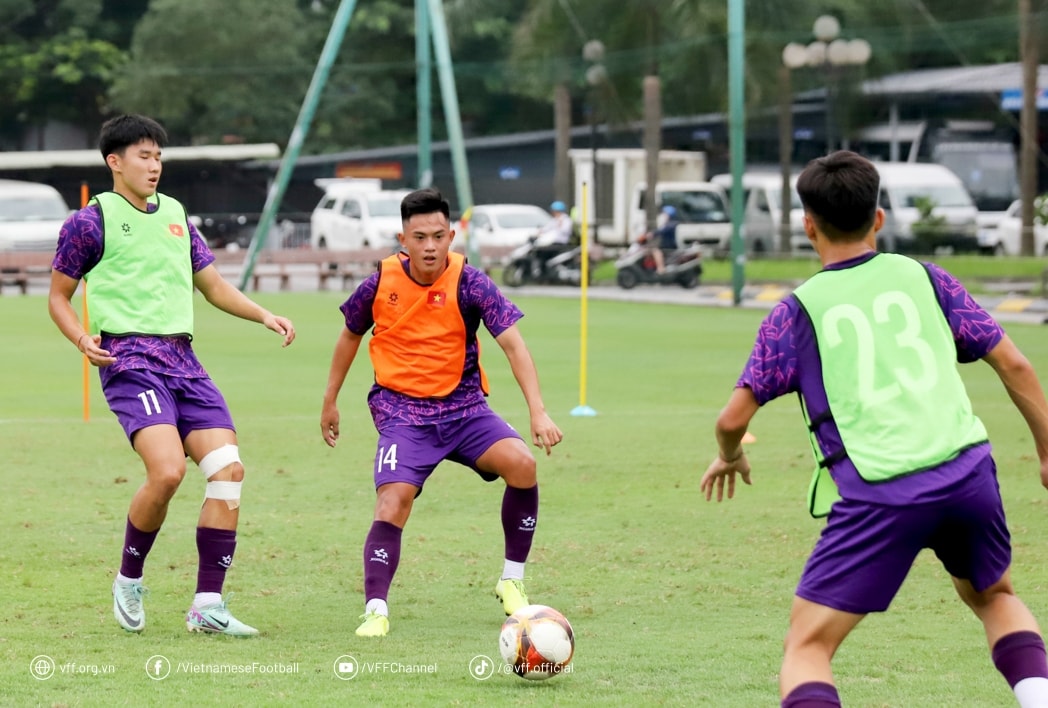 U20 Việt Nam đang chuẩn bị tham dự Vòng loại U20 châu Á (Ảnh VFF) U20 Việt Nam đang chuẩn bị tham dự Vòng loại U20 châu Á (Ảnh VFF)