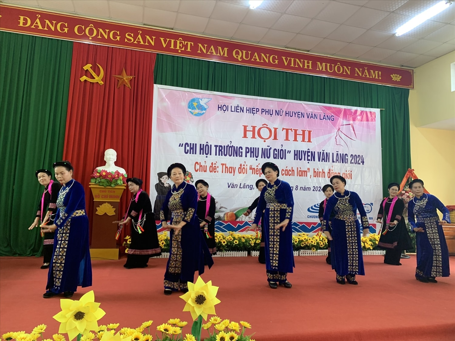 Hội thi là dịp để các hội viên phụ nữ cơ sở có cơ hội giao lưu, học hỏi kinh nghiệm trong công tác tuyên truyền, vận động