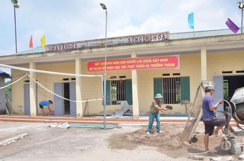 Nhà văn hóa xóm Cộng Hòa (xã Động Đạt, Phú Lương) đang được mở rộng thêm 25m2, để đáp ứng nhu cầu sinh hoạt của Nhân dân. Nhà văn hóa xóm Cộng Hòa (xã Động Đạt, Phú Lương) đang được mở rộng thêm 25m2, để đáp ứng nhu cầu sinh hoạt của Nhân dân.