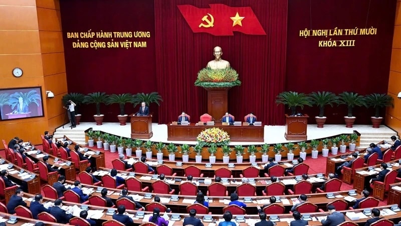 Quang cảnh phiên khai mạc Hội nghị lần thứ 10 Ban Chấp hành Trung ương Đảng khóa XIII. (Ảnh: Đăng Khoa) Quang cảnh phiên khai mạc Hội nghị lần thứ 10 Ban Chấp hành Trung ương Đảng khóa XIII. (Ảnh: Đăng Khoa)
