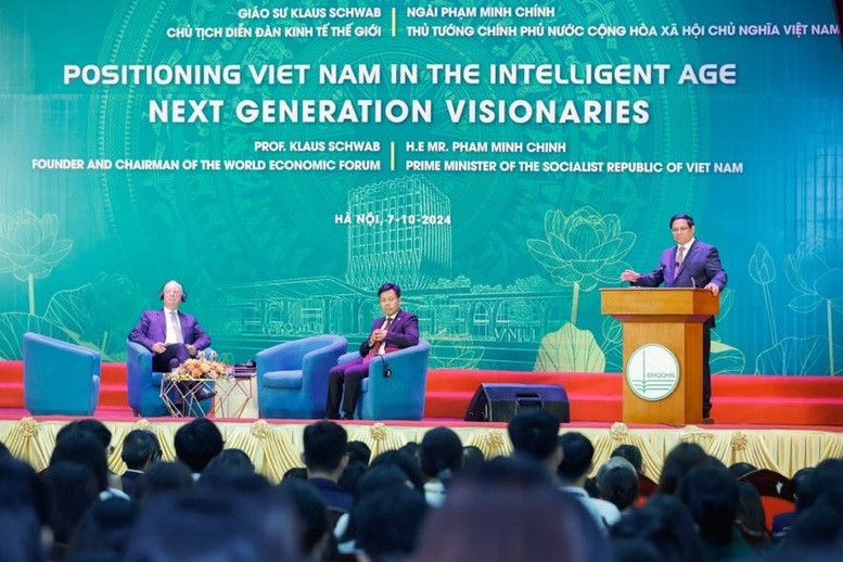 Thủ tướng Phạm Minh Chính: Việt Nam tự tin, bản lĩnh bước vào kỷ nguyên thông minh - Ảnh: VGP/Nhật Bắc Thủ tướng Phạm Minh Chính: Việt Nam tự tin, bản lĩnh bước vào kỷ nguyên thông minh - Ảnh: VGP/Nhật Bắc
