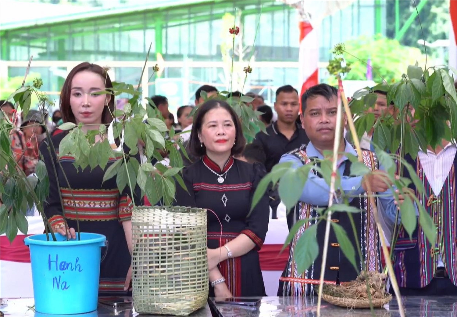 Các hộ đồng bào DTTS ở Nam Trà Mi mang sản phẩm đến Hội thi sâm tại phiên chợ sâm Ngọc Linh Các hộ đồng bào DTTS ở Nam Trà My mang sản phẩm đến Hội thi sâm tại phiên chợ sâm Ngọc Linh