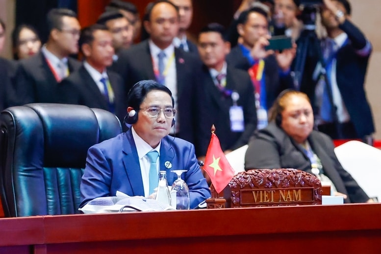Thủ tướng Phạm Minh Chính đánh giá cao vai trò quan trọng của Trung Quốc, Nhật Bản, Hàn Quốc trong giữ vững ổn định, hoà bình, hợp tác, phát triển trong khu vực; nhấn mạnh 3 định hướng phát triển hợp tác ASEAN+3 trong bối cảnh khu vực và toàn cầu biến động phức tạp, khó đoán định - Ảnh: VGP/Nhật Bắc Thủ tướng Phạm Minh Chính đánh giá cao vai trò quan trọng của Trung Quốc, Nhật Bản, Hàn Quốc trong giữ vững ổn định, hoà bình, hợp tác, phát triển trong khu vực; nhấn mạnh 3 định hướng phát triển hợp tác ASEAN+3 trong bối cảnh khu vực và toàn cầu biến động phức tạp, khó đoán định - Ảnh: VGP/Nhật Bắc