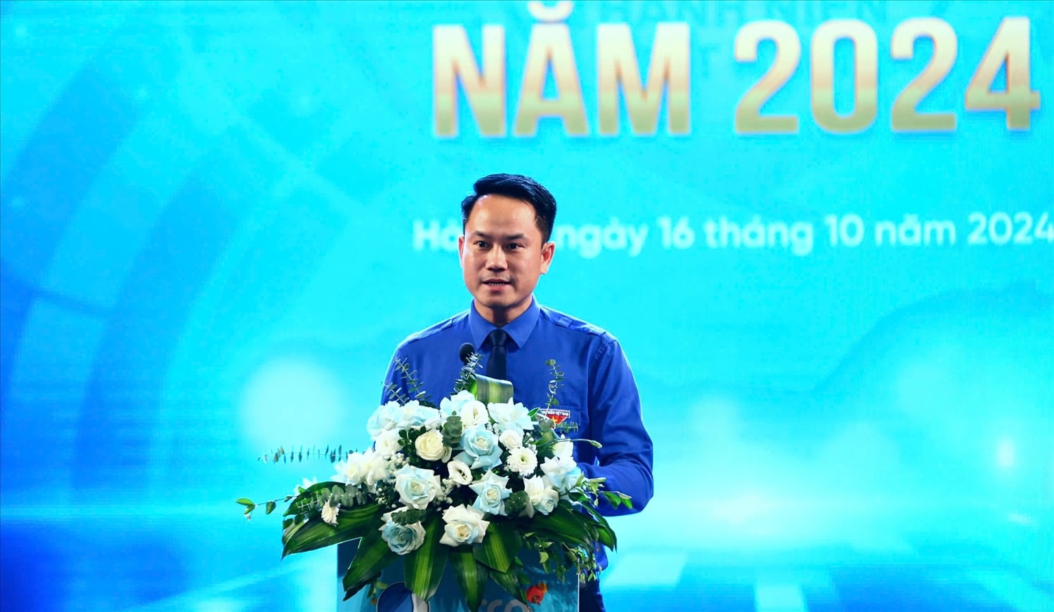 Anh Nguyễn Kim Quy, Phó Chủ tịch Thường trực Trung ương Hội LHTN Việt Nam phát biểu tại Chương trình Anh Nguyễn Kim Quy, Phó Chủ tịch Thường trực Trung ương Hội LHTN Việt Nam phát biểu tại Chương trình