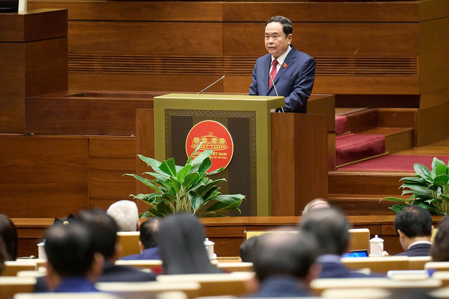 Chủ tịch Quốc hội Trần Thanh Mẫn phát biểu khai mạc Kỳ họp Chủ tịch Quốc hội Trần Thanh Mẫn phát biểu khai mạc Kỳ họp