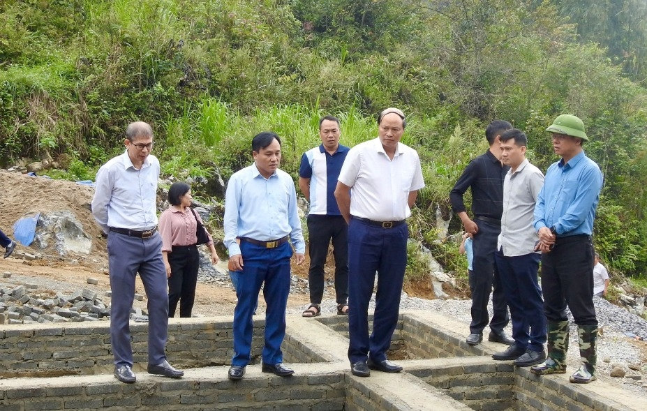 UBND tỉnh Cao Bằng: Kiểm tra tiến độ xây dựng khu tái định cư cho các hộ dân bị thiệt hại về nhà ở do cơn bão số 3 