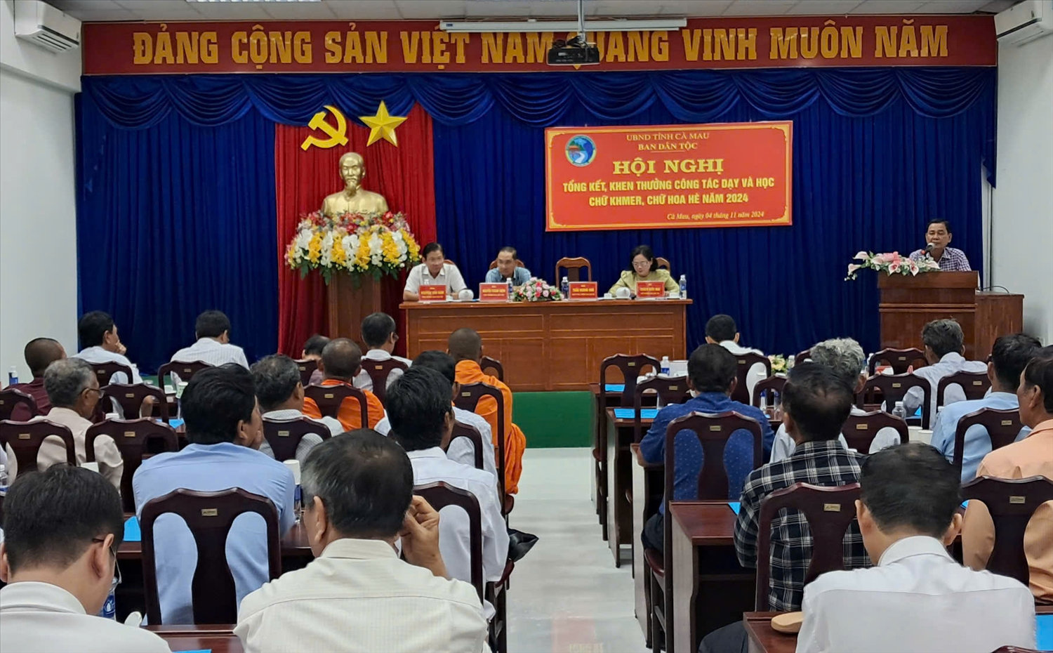 Cà Mau: Ban Dân tộc tỉnh tổng kết công tác khen thưởng dạy và học chữ Khmer, chữ Hoa hè năm 2024 
