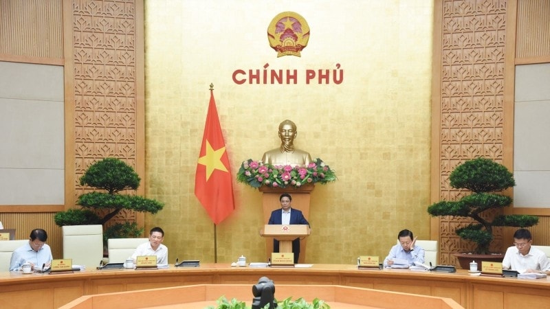 Thủ tướng Phạm Minh Chính chủ trì phiên họp Chính phủ thường kỳ tháng 10/2024 (Ảnh: Trần Hải).