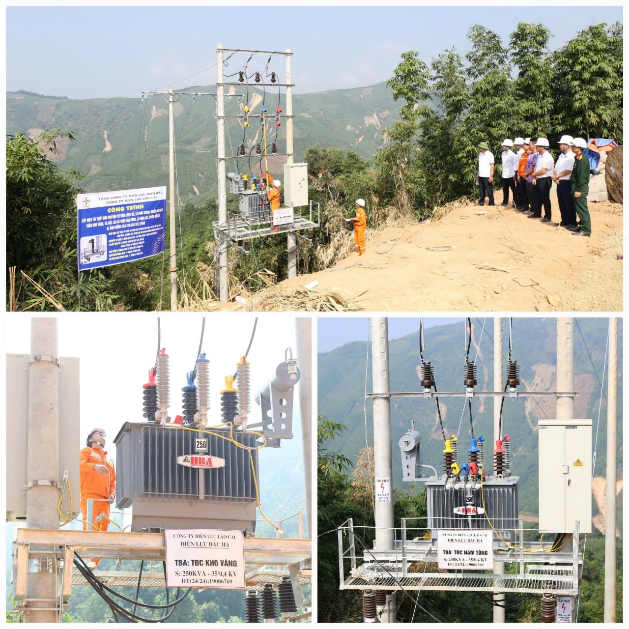 Với nỗ lực  của ngành Điện triển khai các hạng mục công trình vượt tiến độ 45 ngày đưa điện về khu tái định cư Thôn Nậm Tông và Khu tái định cư Thôn Kho Vàng