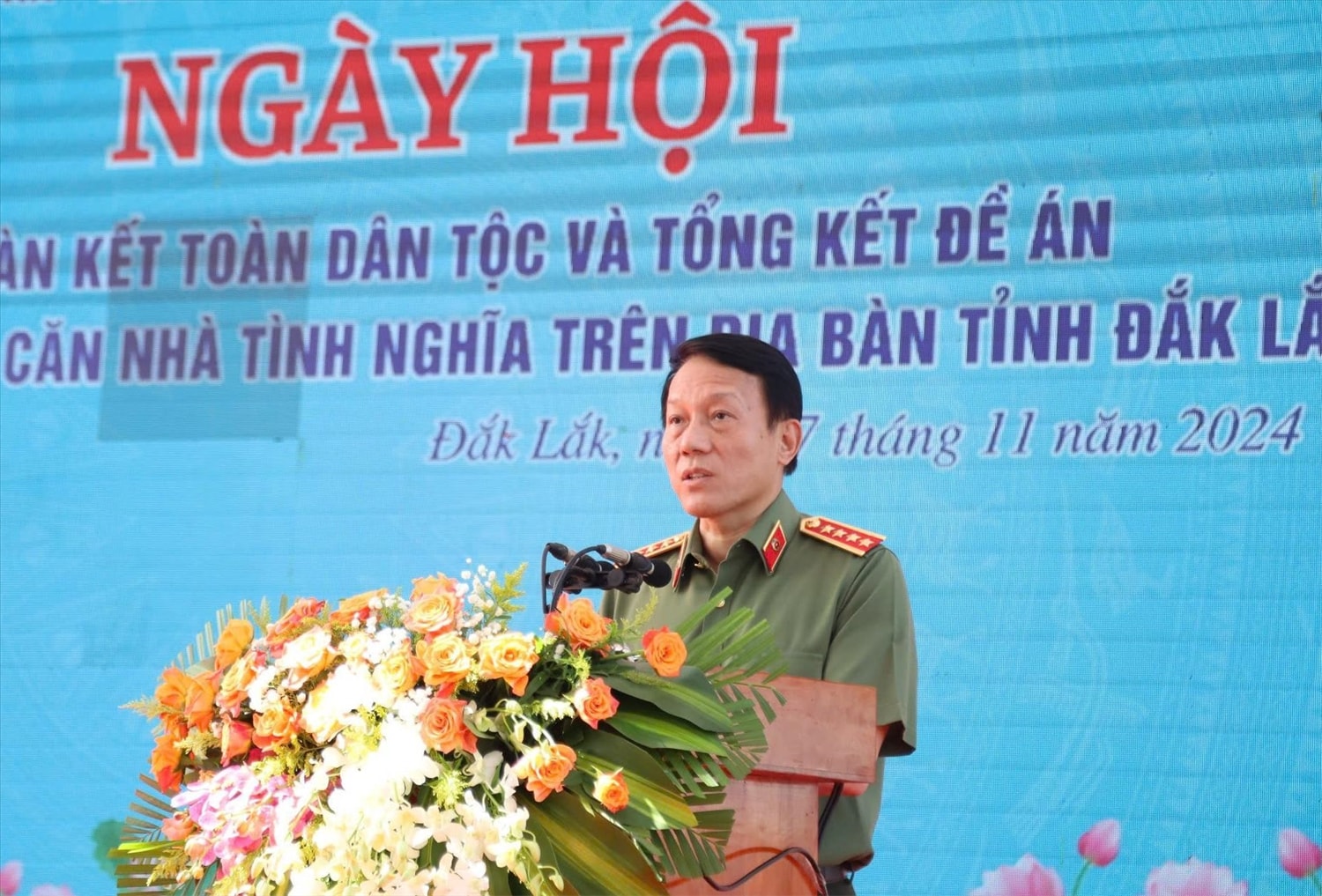Ủy viên Bộ Chính trị, Bộ trưởng Bộ Công an Đại tướng Lương Tam Quang phát biểu tại Ngày hội Ủy viên Bộ Chính trị, Bộ trưởng Bộ Công an Đại tướng Lương Tam Quang phát biểu tại Ngày hội