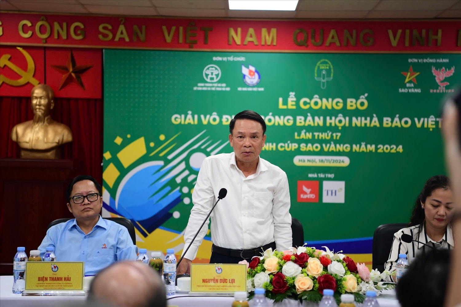 Nhà báo Nguyễn Đức Lợi - Phó Chủ tịch Thường trực Hội Nhà báo Việt Nam, Trưởng ban tổ chức giải hy vọng các vận động viên tham dự giải đấu với tinh thần thể thao cao thượng, tuyệt đối tuân thủ quy chế, thể lệ giải đấu. (Ảnh: Cao Oanh) Nhà báo Nguyễn Đức Lợi - Phó Chủ tịch Thường trực Hội Nhà báo Việt Nam, Trưởng ban tổ chức giải hy vọng các vận động viên tham dự giải đấu với tinh thần thể thao cao thượng, tuyệt đối tuân thủ quy chế, thể lệ giải đấu. (Ảnh: Cao Oanh)