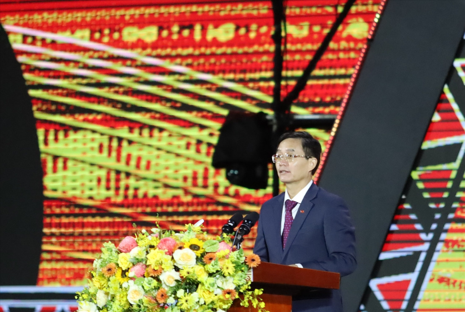 Bí thư Tỉnh ủy Đắk Lắk Nguyễn Đình Trung phát biểu diễn văn khai mạc Lễ kỷ niệm 120 năm