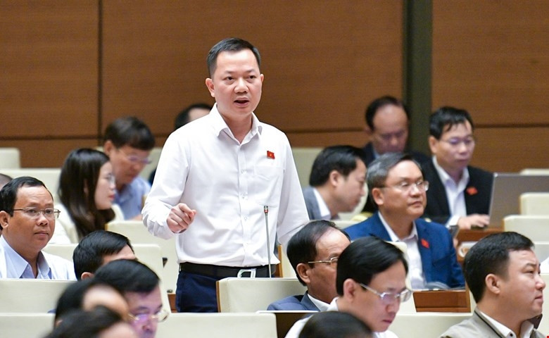 Đại biểu Trịnh Xuân An (Đoàn Đồng Nai) phát biểu tại nghị trường Quốc hội Khóa XV về việc áp thuế giá trị gia tăng 5% đối với phân bón. Đại biểu Trịnh Xuân An (Đoàn Đồng Nai) phát biểu tại nghị trường Quốc hội Khóa XV về việc áp thuế giá trị gia tăng 5% đối với phân bón.