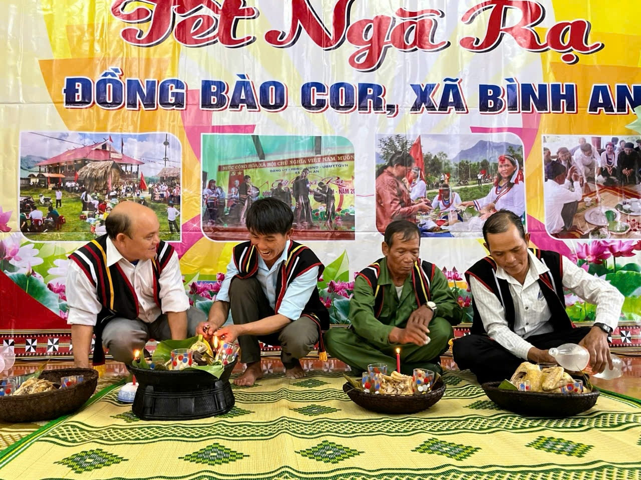 Đồng bào Co ở Quảng Ngãi vui Tết Ngã rạ. Đồng bào Co ở Quảng Ngãi vui Tết Ngã rạ.