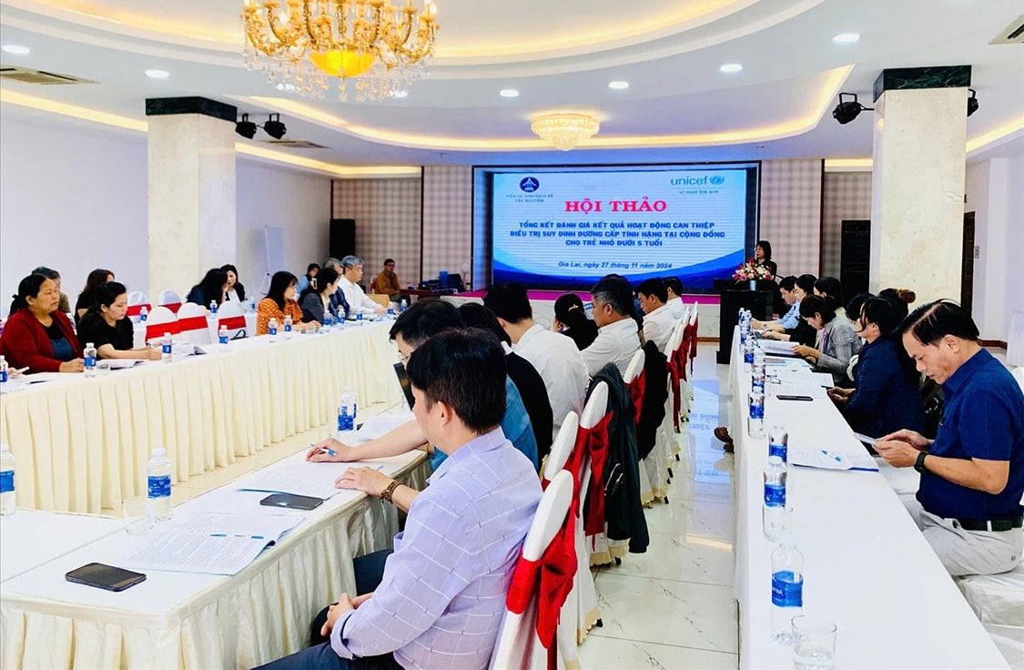 Gia Lai: Đánh giá can thiệp điều trị suy dinh dưỡng cấp tính nặng tại cộng đồng 