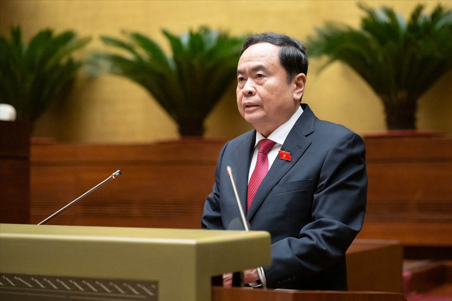 Chủ tịch Quốc hội Trần Thanh Mẫn phát biểu bế mạc kỳ họp Chủ tịch Quốc hội Trần Thanh Mẫn phát biểu bế mạc kỳ họp