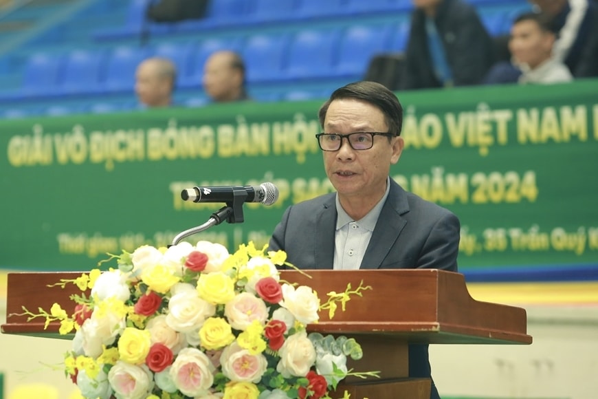 Nhà báo Nguyễn Đức Lợi - Phó Chủ tịch Thường trực Hội Nhà báo Việt Nam phát biểu khai mạc giải vô địch bóng bàn Hội Nhà báo Việt Nam 2024. Nhà báo Nguyễn Đức Lợi - Phó Chủ tịch Thường trực Hội Nhà báo Việt Nam phát biểu khai mạc giải vô địch bóng bàn Hội Nhà báo Việt Nam 2024.