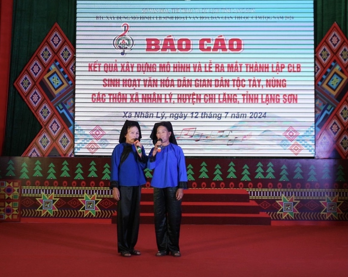 Nhờ triển khai thực hiện Dự án 6, Chương trình MTQG 1719 đã làm sống lại các làn điệu dân ca dân tộc Tày, Nùng có nguy cơ thất truyền Nhờ triển khai thực hiện Dự án 6, Chương trình MTQG 1719 đã làm sống lại các làn điệu dân ca dân tộc Tày, Nùng có nguy cơ thất truyền