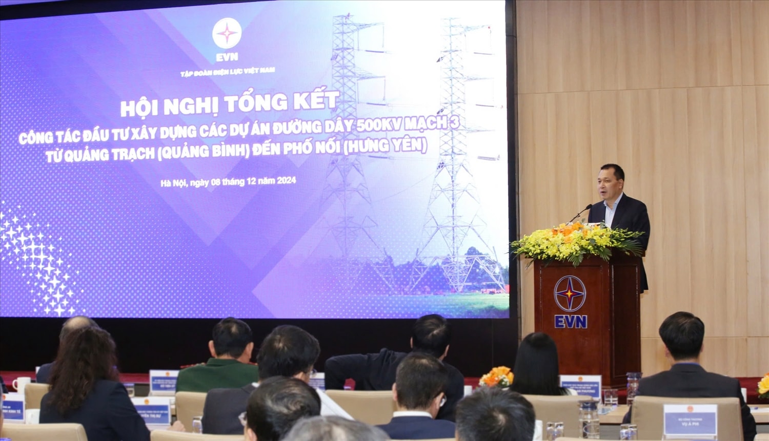 Chủ tịch Hội đồng Thành viên EVN Đặng Hoàng An phát biểu
