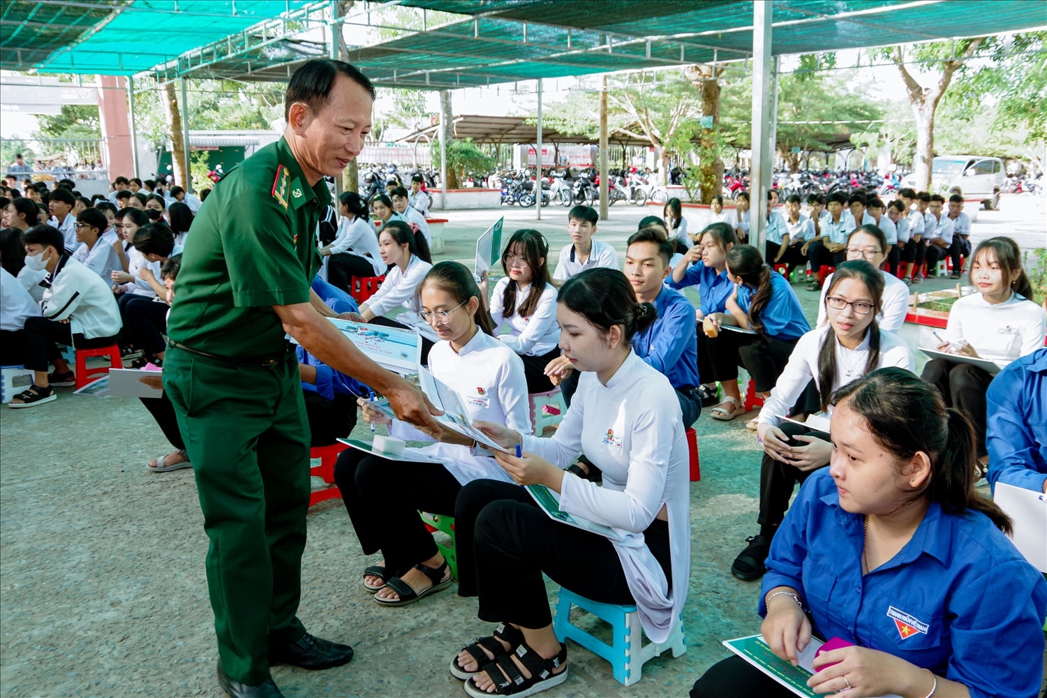 Sóc Trăng: Sáng tạo các hình thức tuyên truyền Luật Biên phòng Việt Nam cho học sinh, giáo viên và Nhân dân khu vực biên giới biển 