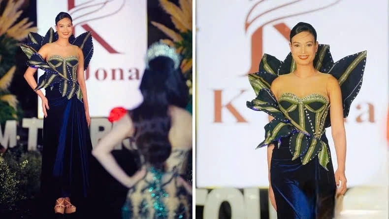 Siêu mẫu quốc tế H'Ăng Niê trình diễn mẫu thiết kế sắc hoa thổ cẩm Siêu mẫu quốc tế H'Ăng Niê trình diễn mẫu thiết kế sắc hoa thổ cẩm