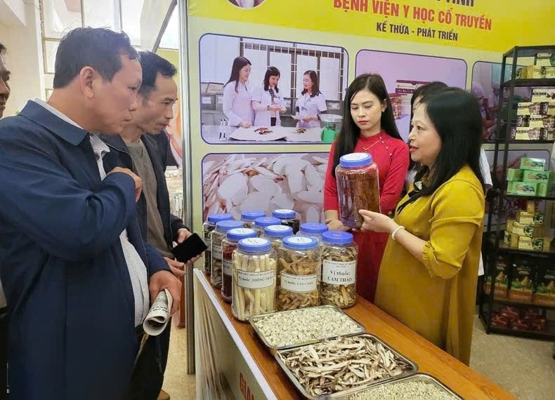 Gian trưng bày các phương thuốc y học cổ truyền của Bệnh viện Y học cổ truyền Hà Tĩnh Gian trưng bày các phương thuốc y học cổ truyền của Bệnh viện Y học cổ truyền Hà Tĩnh