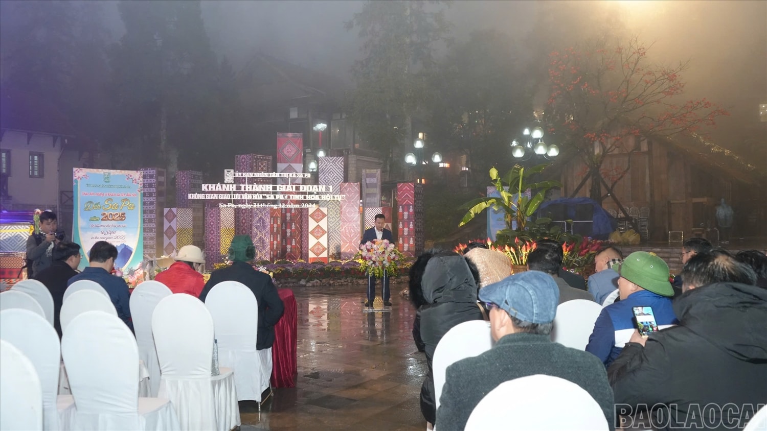 Quang cảnh lễ khánh thành. Ảnh: Báo Lào Cai Quang cảnh lễ khánh thành. Ảnh: Báo Lào Cai