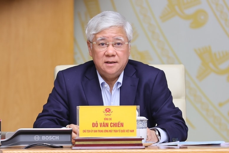Ủy viên Bộ Chính trị, Chủ tịch Ủy ban Trung ương Mặt trận Tổ quốc Việt Nam Đỗ Văn Chiến điều hành thảo luận - Ảnh: VGP/Nhật Bắc Ủy viên Bộ Chính trị, Chủ tịch Ủy ban Trung ương Mặt trận Tổ quốc Việt Nam Đỗ Văn Chiến điều hành thảo luận - Ảnh: VGP/Nhật Bắc