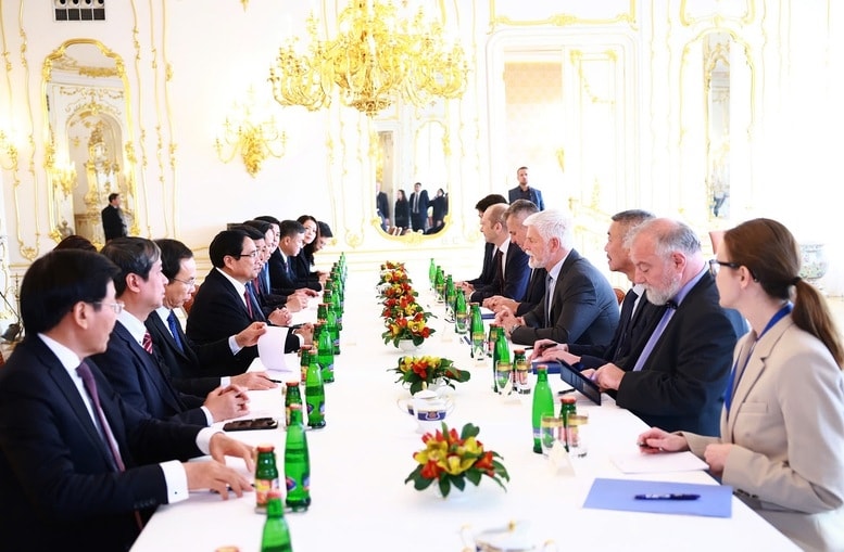 Thủ tướng Phạm Minh Chính hội kiến Tổng thống Czech Petr Pavel - Ảnh: TTXVN Thủ tướng Phạm Minh Chính hội kiến Tổng thống Czech Petr Pavel - Ảnh: TTXVN