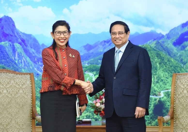 Thủ tướng Chính phủ Phạm Minh Chính tiếp Đại sứ Thái Lan tại Việt Nam Urawadee Sriphiromya - Ảnh: VGP/Nhật Bắc Thủ tướng Chính phủ Phạm Minh Chính tiếp Đại sứ Thái Lan tại Việt Nam Urawadee Sriphiromya - Ảnh: VGP/Nhật Bắc