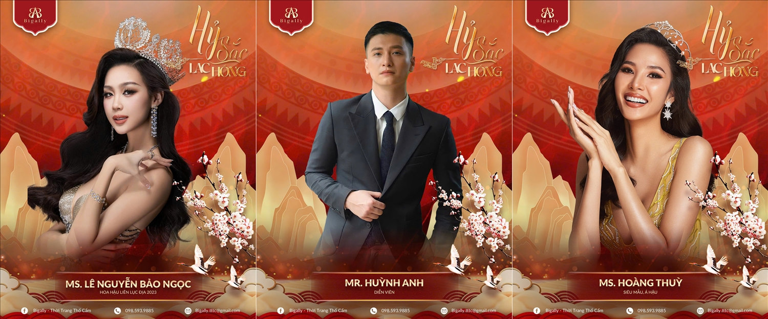 Các hoa hậu, á hậu, nam vương và những gương mặt Các hoa hậu, á hậu, nam vương và những gương mặt sáng trong làng mẫu Việt xuất hiện tại Hỷ sắc Lạc Hồngsáng trong làng mẫu Việt xuất hiện tại 