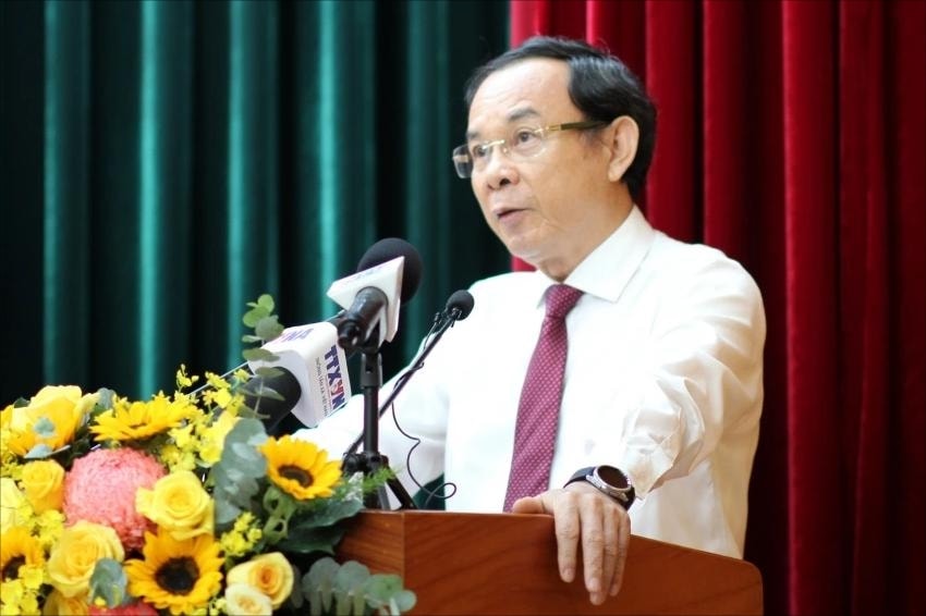 Ông Nguyễn Văn Nên, Ủy viên Bộ Chính trị, Bí thư Thành ủy TP. Hồ Chí Minh, phát biểu giao nhiệm vụ Ông Nguyễn Văn Nên, Ủy viên Bộ Chính trị, Bí thư Thành ủy TP. Hồ Chí Minh, phát biểu giao nhiệm vụ