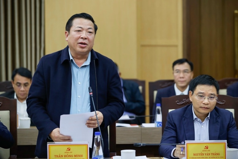 Bộ trưởng Bộ Xây dựng Trần Hồng Minh phát biểu tại buổi làm việc - Ảnh: VGP/Nhật Bắc Bộ trưởng Bộ Xây dựng Trần Hồng Minh phát biểu tại buổi làm việc - Ảnh: VGP/Nhật Bắc