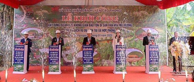 Khu không gian bảo tồn Di sản văn hóa Mo Mường được khởi công xây dựng tại huyện Cao Phong, tỉnh Hòa Bình