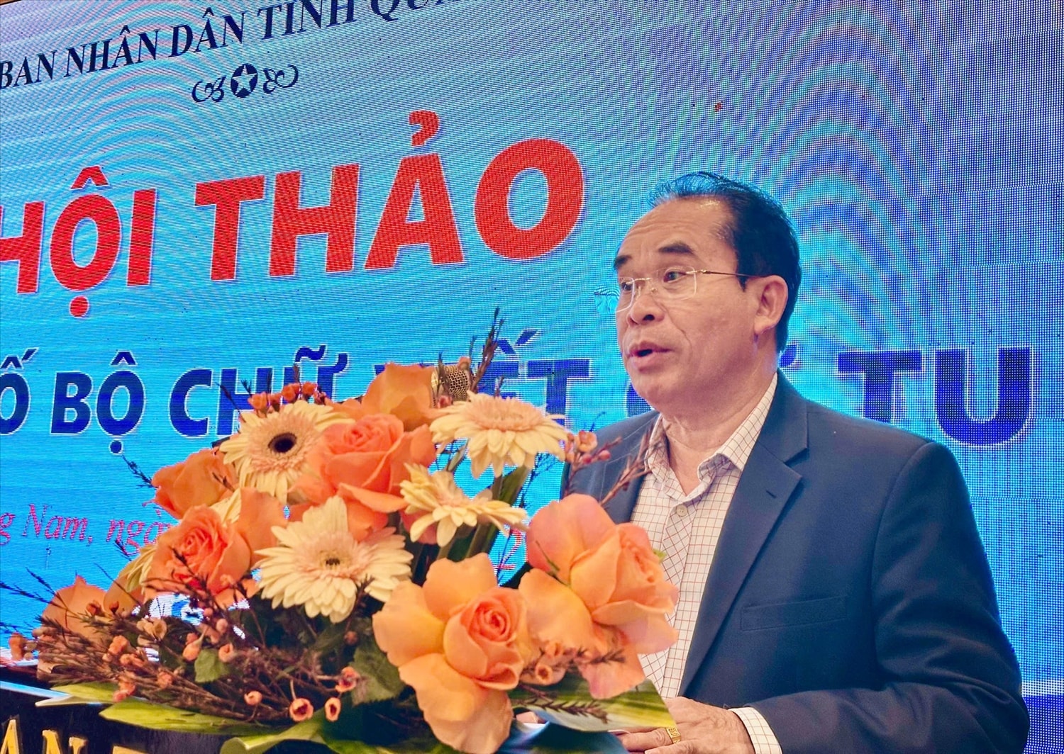 Ông Trần Anh Tuấn - Phó Chủ tịch UBND tỉnh Quảng Nam phát biểu tại Hội thảo.