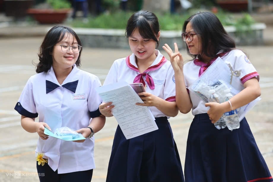 Thí sinh tại Kỳ thi tốt nghiệp THPT 2024