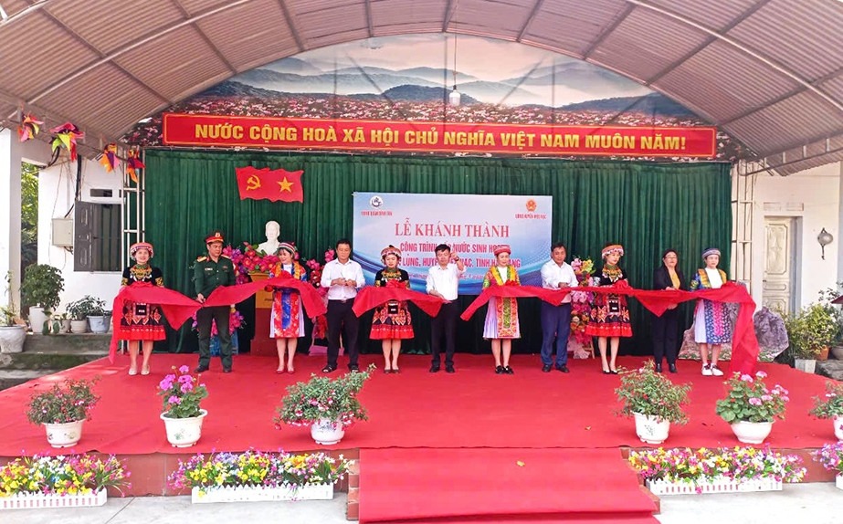 Khánh thành công trình nước sạch cho vùng cao Hà Giang