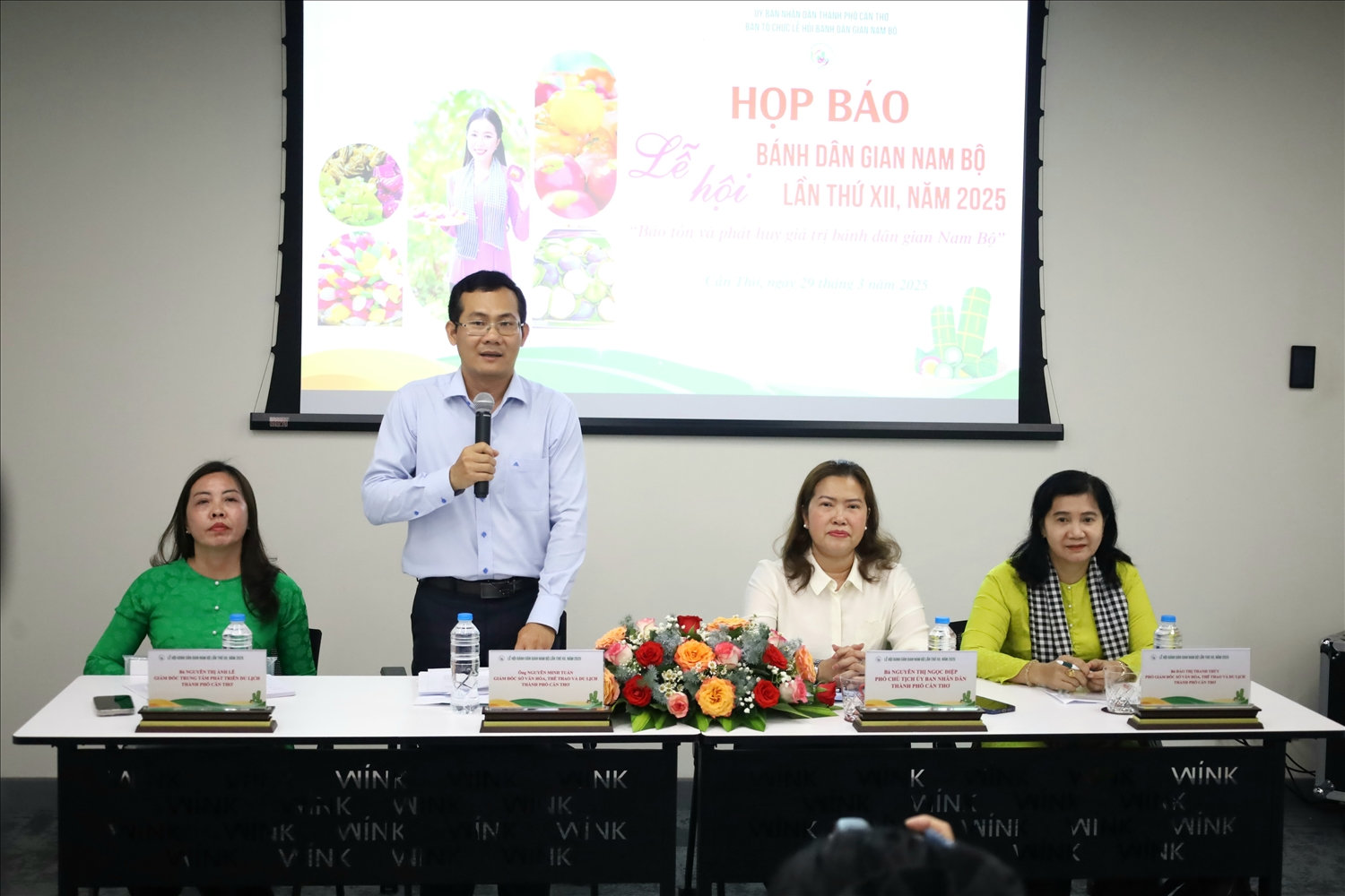 ông Nguyễn Minh Tuấn, Giám đốc Sở Văn hóa, Thể thao và Du lịch TP. Cần Thơ, phát biểu tại họp báo