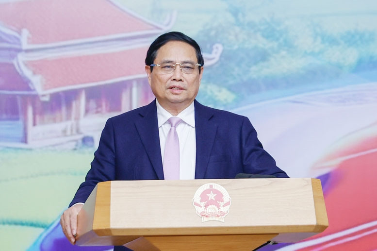 Thủ tướng Phạm Minh Chính: Thần tốc, đột phá hơn nữa để thông tuyến cao tốc từ Cao Bằng tới Cà Mau trong năm 2025 - Ảnh: VGP/Nhật Bắc