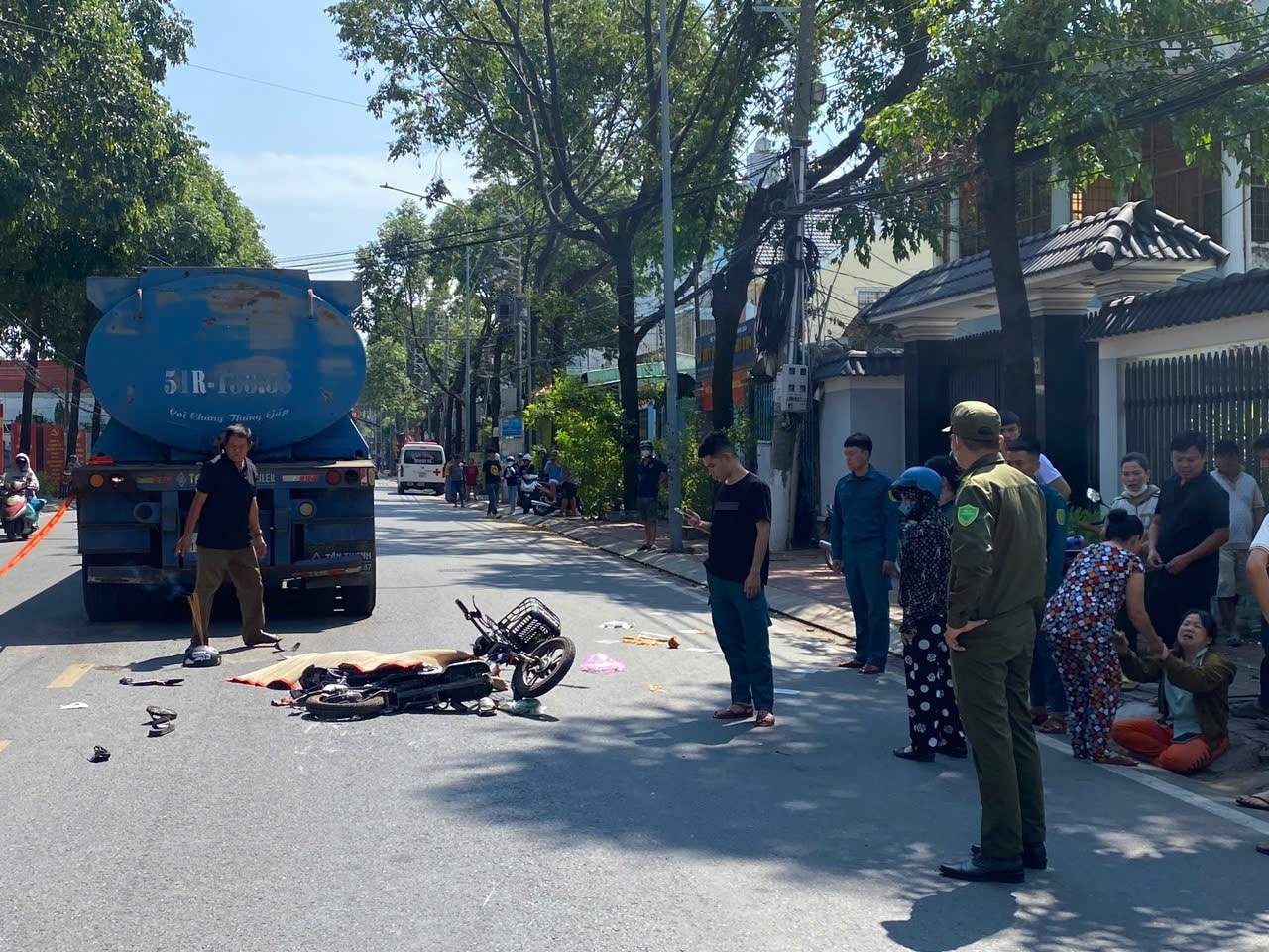 Xe đạp điện và hiện trường vụ tai nạn