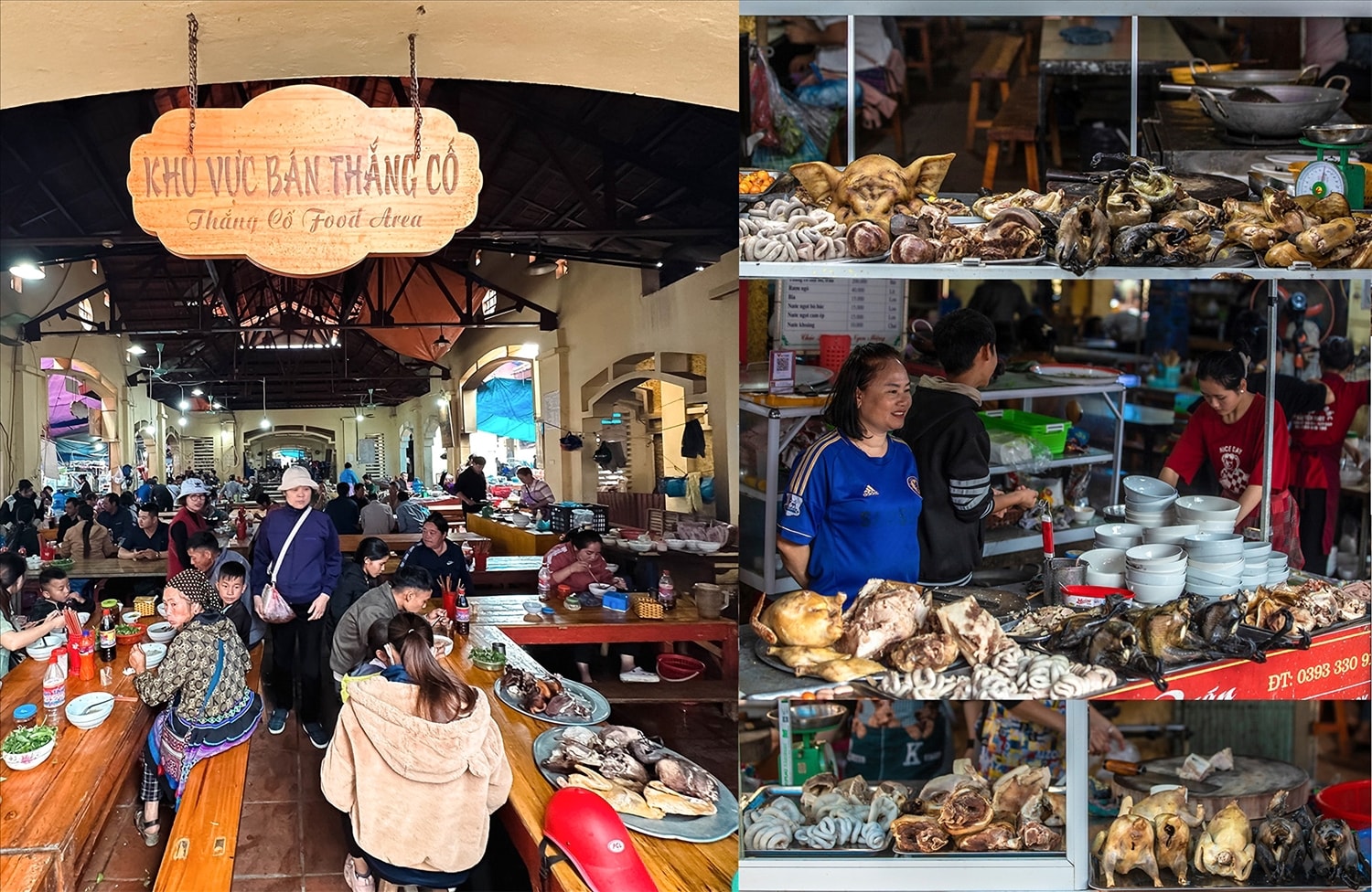 Khách tham quan chợ phiên Bắc Hà chủ yếu là người miền xuôi vượt hàng trăm cây số, cũng có nhiều du khách nước ngoài đến đây để được khám phá, trải nghiệm những nét đặc sắc, hấp dẫn về cuộc sống, phong tục của người dân nơi đây. Trong đó ẩm thực là một phần không thể thiếu, vậy nên, các gian hàng ẩm thực luôn rất đông thực khách.