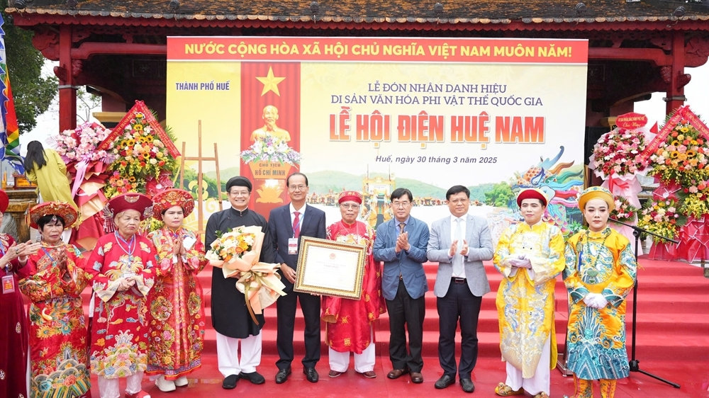 “Lễ hội Điện Huệ Nam” được công nhận là Di sản văn hóa phi vật thể quốc gia
