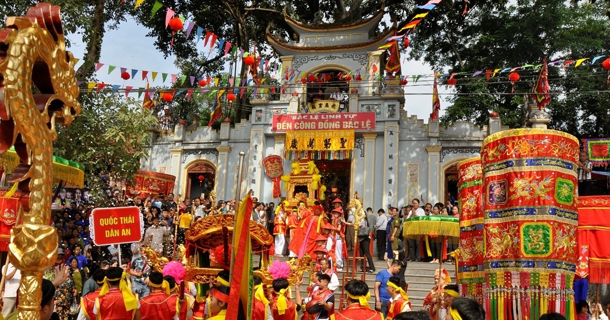 Lễ hội truyền thống Đền Công đồng Bắc Lệ tại xã Tân Thành, huyện Hữu Lũng, tỉnh Lạng Sơn