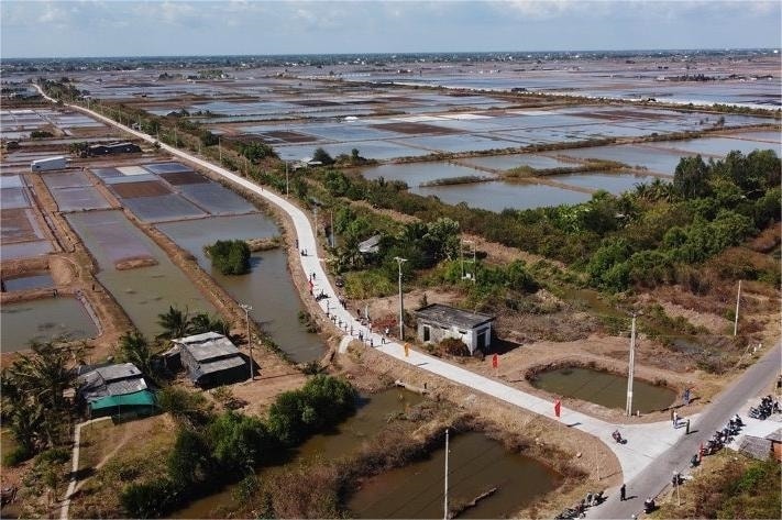 Cánh đồng muối huyện Đông Hải, tỉnh Bạc Liêu Cánh đồng muối huyện Đông Hải, tỉnh Bạc Liêu