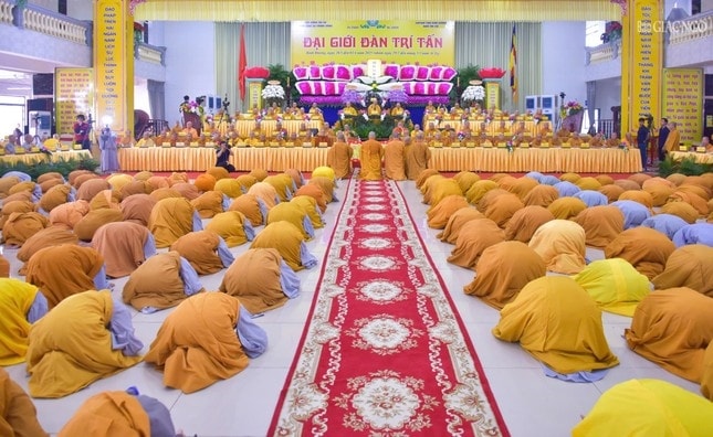 Toàn cảnh Đại Giới Đàn Trí Tấn khu vực Đông Nam Bộ lần thứ I năm 2025
